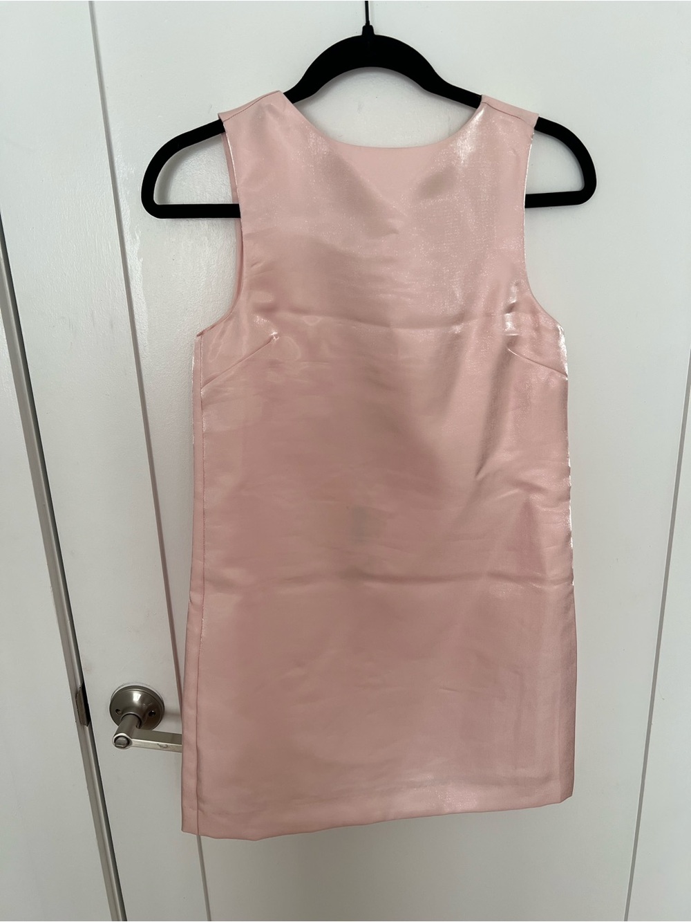 H&M Blush Pink Bow Mini Dress NWT - Picture 3 of 5